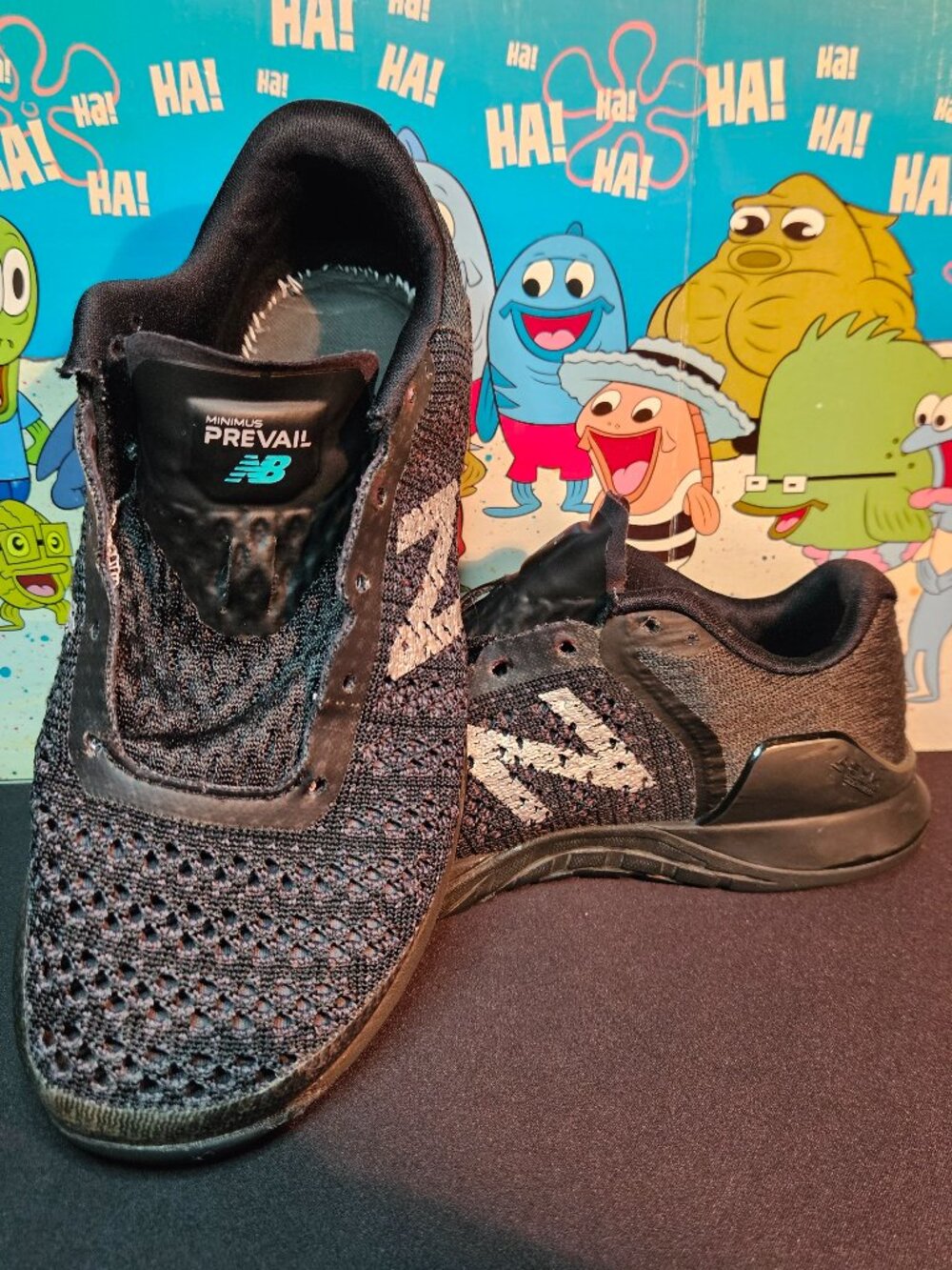 New Balance Minimus Prevail Women's Training Shoes size 8.5 Black Vibram WXMPLB1